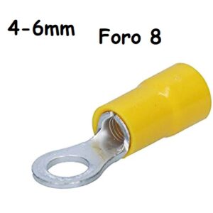 Capicorda a Occhiello Giallo 4-6mm Foro 8 (*1pz)